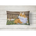 thumbnail image 2 of Caroline's Treasures SS8213PW1216 Corgi Decorative   Canvas Fabric Pillow, 12H x16W, multicolor, 2 of 3