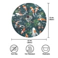 thumbnail image 7 of WOBOGO Goldfish Lass Round Placemats Set of 4 Heat Resistant Washable Kitchen Table Decorations 15.4in, 7 of 7
