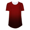 thumbnail image 6 of Yuzhih Summer Tunic Tops for Women 2025 Trendy Casual Short Sleeve Crewneck Eyelet Blouses Curved Hem Tunic, 6 of 6