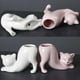 thumbnail image 3 of Maceta con gato de dibujos animados, maceta con gato animal, maceta de cerámica, maceta para patio, salón, jardín, blanca, 3 of 7