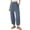 Sky Blue #42, variant on WULMLEO Womens Barrel Harem Linen Pants Wide Leg Pants Baggy Palazzo Drawstring Elastic Waist with Pockets Beach Sky Blue L