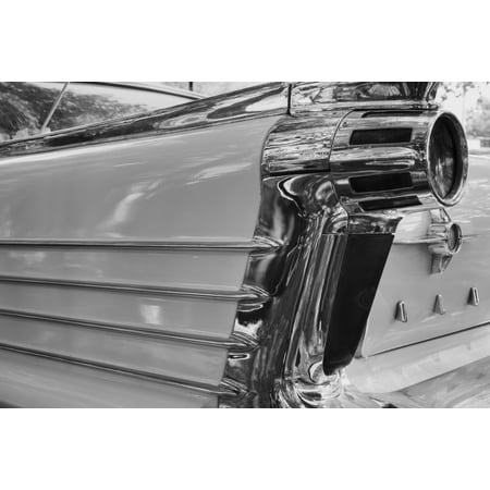 Tail light on 50s Oldsmobile Waterloo Quebec Canada Canvas Art - David Chapman Design Pics (19 x 12)