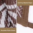 thumbnail image 4 of Outdoor Rugs 9x12 ft, Yamaziot Patio Rug Waterproof Reversible Plastic Straw RV Camping Mats Outdoor Rug for Patios Garden Porch Balcony Beach, Morocco Brown, 4 of 10