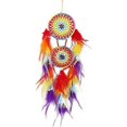 thumbnail image 1 of Dreamcatcher Feather Wall Hanging For Bedroom Home Room Decoration Birthday Craft Gift (orange - Purple), 1 of 5