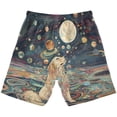 thumbnail image 2 of joogoo Kids Boys Swim Trunks Dog at Space Night Beach Board Shorts Drawstring Swimsuit Kid Teen L, 2 of 6
