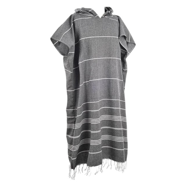 Toalla Poncho De Surf Toystoory Capa De Algodón Turco Ligera Y Suave 80 Algodón 20 Poliéster Gris oscuro