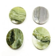 Worry Gemstone - Serpentine Oval Stones 1-1.5"L