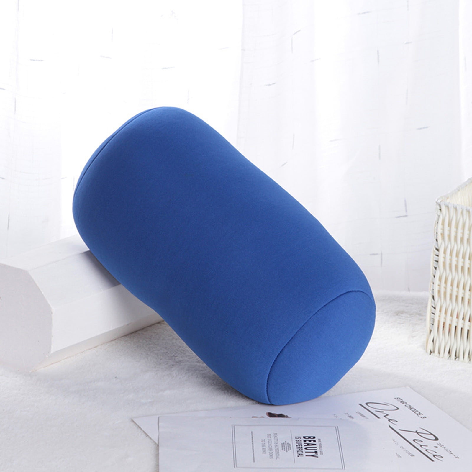 Cylinder Bolster Round Roll Cervical Pillow for Neck Lumbar Leg Knee Bed Sofa 