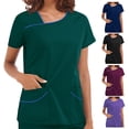 thumbnail image 2 of Ropa de lavado de manga corta para quirófano Ropa de trabajo para el cuidado de la piel femenina Ropa de aislamiento para el operador de enfermería Ropa de trabajo, 2 of 6