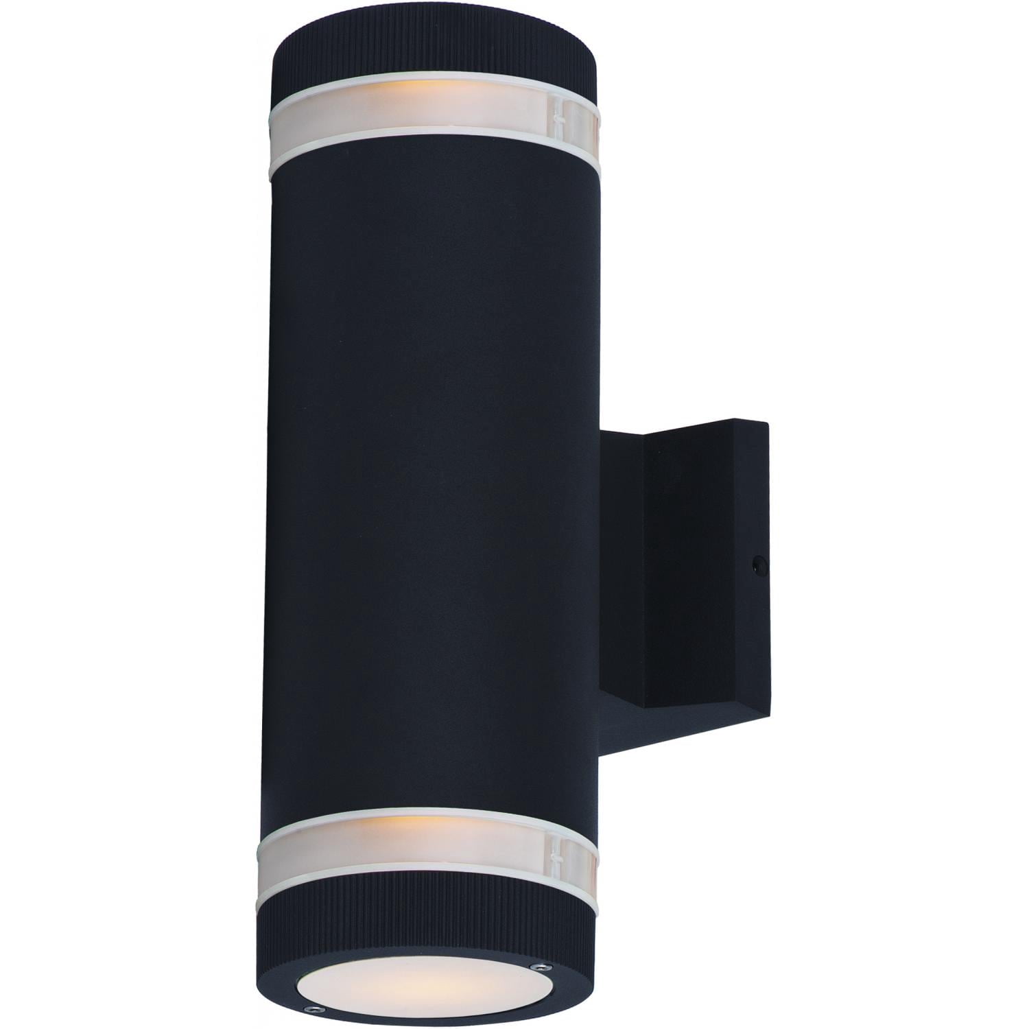 Maxim Lightray 2 Light Wall Sconce - 12 Inch Tall Architectural Bronze Outdoor Wall Light