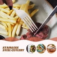 thumbnail image 5 of Milisten Portable Stainless Steel Cutlery Set - Reusable Utensils for Camping, BBQ, Outdoor Dining, Travel, and Home Use, 5 of 8