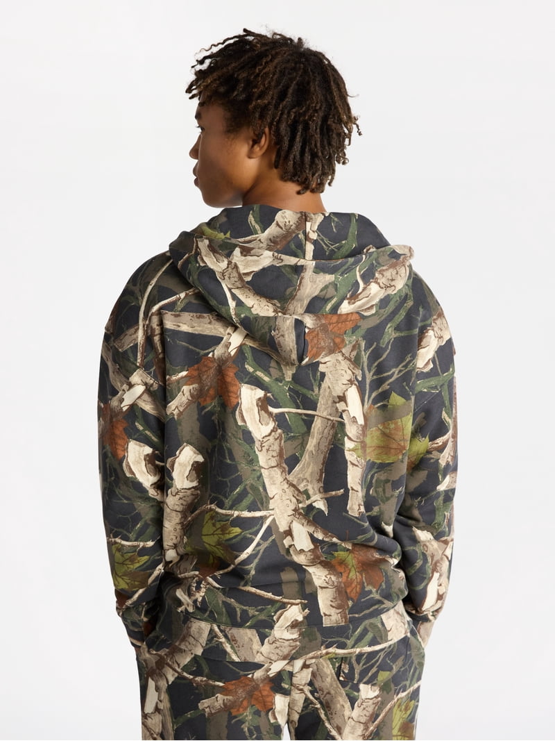 No Boundaries Zip Hoodie with Long Sleeves, Men's & Big Men's