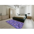 thumbnail image 5 of Ahgly Company Machine Washable Indoor Rectangle Transitional Purple Amethyst Purple Area Rugs, 8' x 12', 5 of 7
