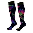 thumbnail image 7 of Womens Socks Cute Animal Knitted Mid Calf Soft Stylish Thigh High Stockings Blue One Size, 7 of 7