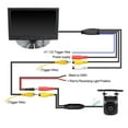 thumbnail image 6 of HD 1920*1080 7 Inch IPS Screen AHD Car Parking Monitor With AHD 1080P Fisheye Lens Rear View Backup Camera ,Flexible Double Bracket Installation, 6 of 7