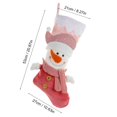 thumbnail image 3 of Liquidation! Chaussettes de Noël 21 Pouces Bas de Noël Roses Cheminée Suspendue Cadeau de Bonbons Chaussettes Décorations de Noël Maison, 3 of 9