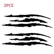 2 Pcs Monster Claw Scratch Decal Reflective Sticker for Car Headlight Decorative Universal Fit