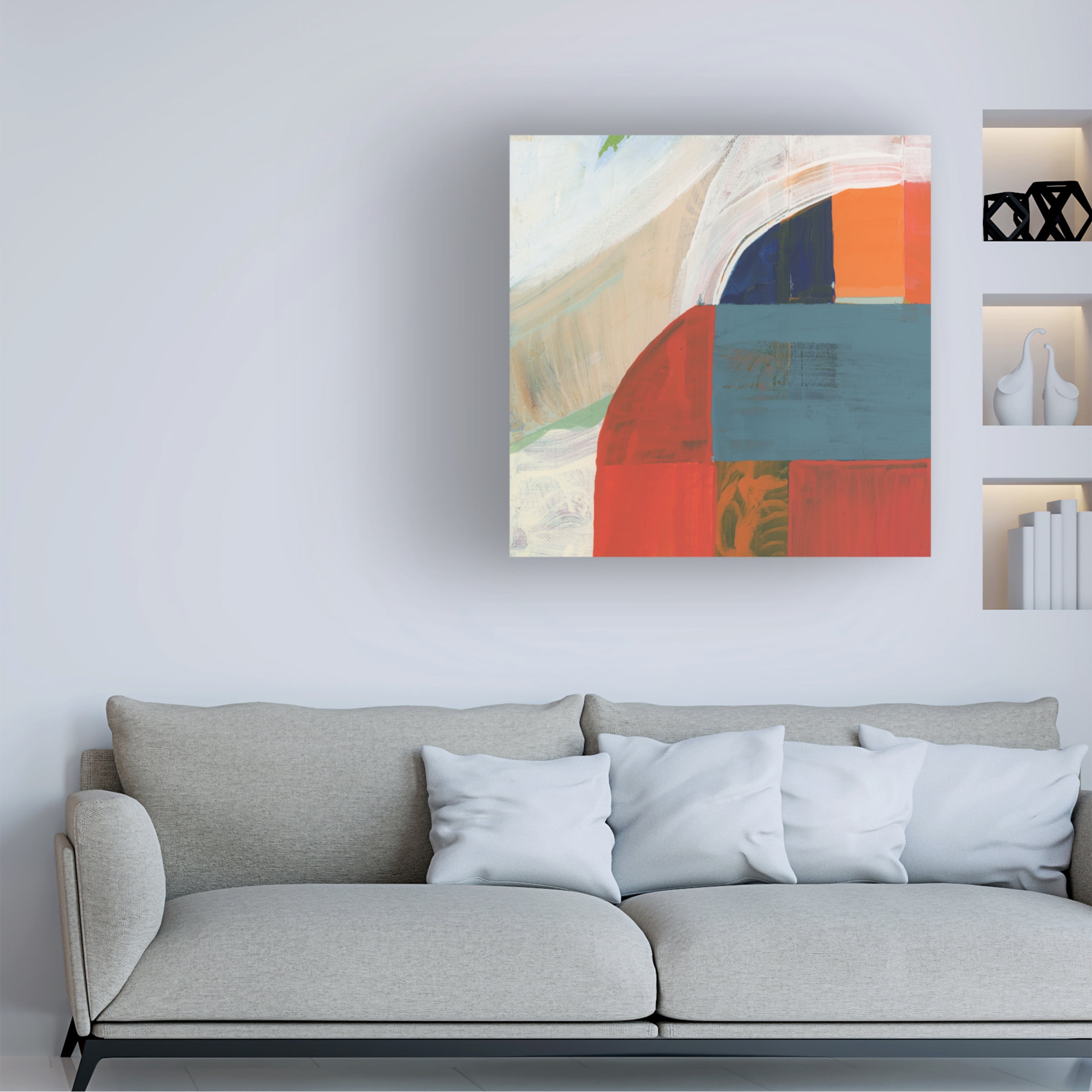Cartissi 'Blue Orange III' Canvas Art