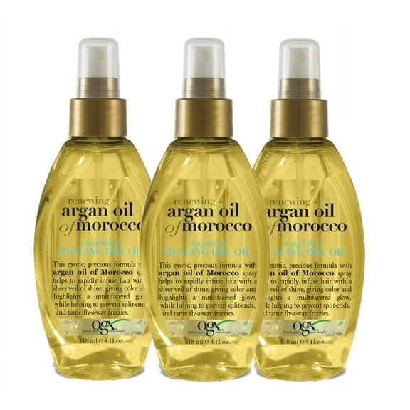 OGX Renewing + Argan Oil of Morocco Weightless Healing Dry Spray for Split Ends, 4 fl oz