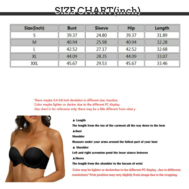Qcmgmg Strapless Bandeau Bra Bandeau Tube Push Up Bras for Women No  Underwire V Neck Padded Bras for Women Plus Size Complexion 46D