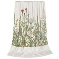thumbnail image 2 of Pofeuu Herbs and Wildflowers Print Ultra-Soft Micro Fleece Blanket,for Bed Or Sofa,All Season Throw Blankets Flannel Blanket-50"x40", 2 of 7