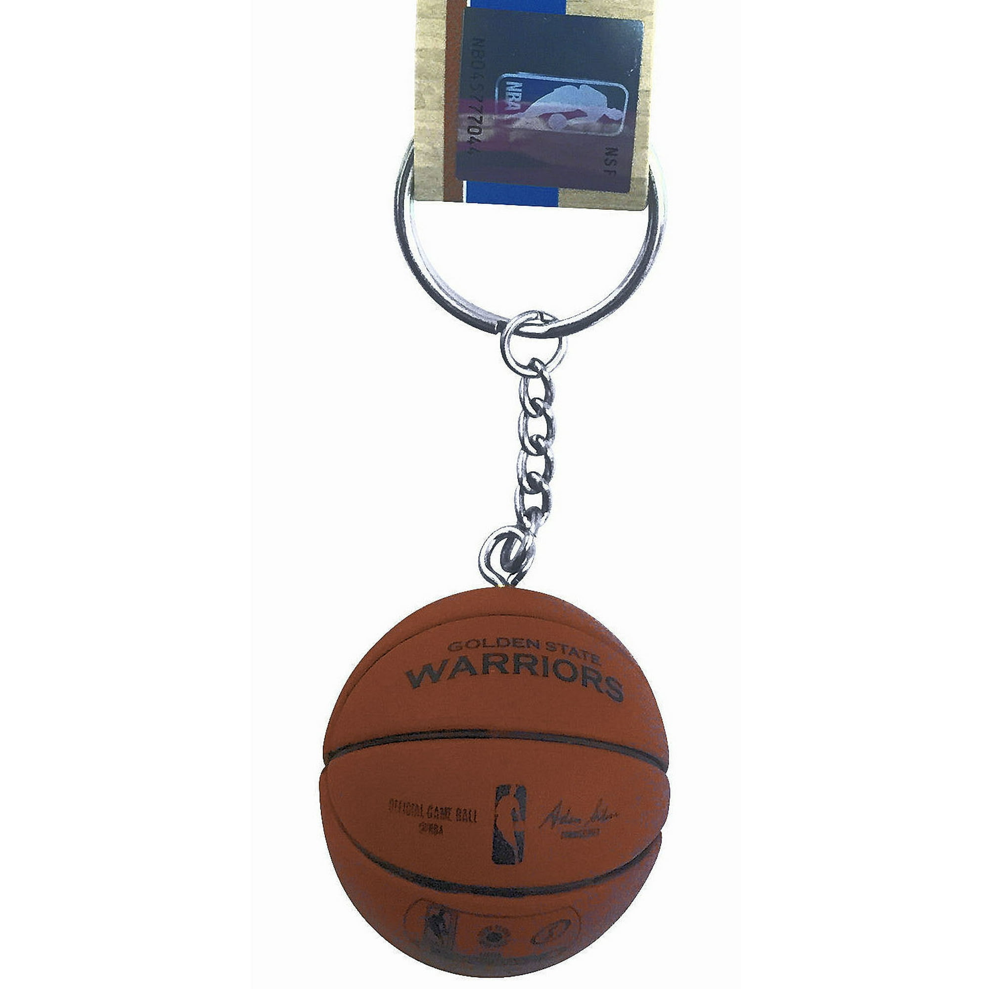 NBA Golden State Warriors Mini Basketball Keychain Spalding