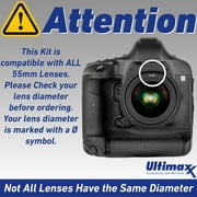 Ultimaxx 3PC Protective Filter Kit (UV, CPL, FLD) - 55mm
