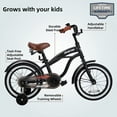 thumbnail image 3 of JOYSTAR 12" 14" 16" Kids Cruiser Bike for Ages 2-7 Years Old Girls & Boys, Kids Bike with Training Wheels, Cruiser Bicycles for Children, Black, 3 of 7