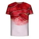 thumbnail image 4 of Mens Casual Pantalones Cortos Raya Impresión Suéter Fitness Deportes Camiseta, Poliéster Cuello Redondo Blusa para Al Aire Libre, Diario Y Primavera Verano Desgaste, 4 of 5