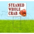thumbnail image 1 of Steamed Whole Crab (18" x 24") Yard Sign, Includes Metal Step Stake, 1 of 6