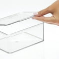 thumbnail image 6 of mDesign Plastic Playroom/Gaming Storage Organizer Box, Hinge Lid, 8 Pack, Clear, 6 of 9
