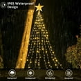thumbnail image 6 of PLINVON Christmas Tree Light Decorations Solar Powered, Outdoor Chtistmas String Lights with 8 Lighting Modes for Christmas Tree Holiday Decor, Warm white, 6 of 7
