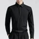 thumbnail image 4 of Camisa blanca de manga larga para hombre, sin planchado, para trabajo profesional, con cuello, informal, con botones, tallas grandes S-5XL, 4 of 5