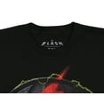 thumbnail image 3 of DC Comics Men's The Flash Batman Logo Mashup Adult Graphic Print T-Shirt, 3 of 5