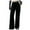 Black, variant on qolati Women's Wide Legs Jeans Y2k Boyfriend High Waisted Baggy Cargo Pants Casual Streetwear Straight Legs Denim Pants with Pockets