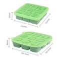 thumbnail image 5 of Sunjoy Tech Silicone Ice Tray 9 Compartments Cartoon Bear Texture Reusable Thick Leakproof Food Grade Heat-resistant Non-sticky Cake Baking Mold Fridge Ice Cube Maker, 5 of 8