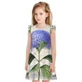 thumbnail image 1 of Fotbe Vintage Flower Vestido de Dormir para Niñas de 3 a 10 Años, Mangas Cortas, Estilo Princesa, Pijama Camisón con Mangas Voladas-Small, 1 of 6