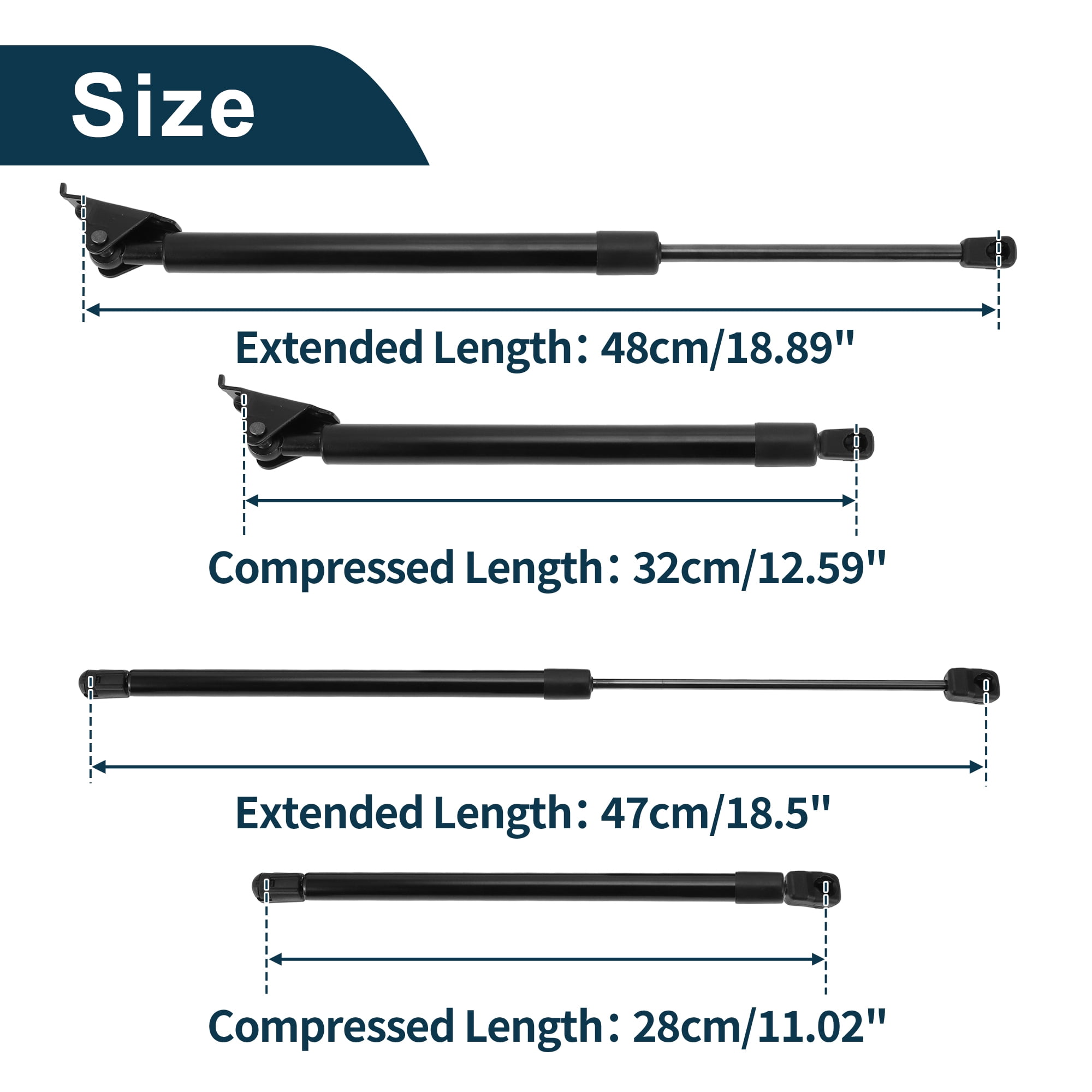 Unique Bargains 4Pcs Lift Supports for Jeep Grand Cherokee ZJ 1994-1998 No.55076210