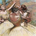 thumbnail image 2 of Degas, Edgar 15x15 Black Ornate Wood Framed with Double Matting Museum Art Print Titled - Three Dancers, 2 of 4