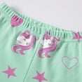 thumbnail image 4 of SXIMEE 3-8T Long Sleeve Snug Fit Pajamas for Girls 100% Cotton Sleepwear,Tops and Pants 2-Piece PJ Set, Unicorn Pattern, 4 of 11