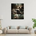 thumbnail image 4 of Jesus and Lamb Canvas Wall Art Jesus Running After Lost Lamb Picture Wall Art Canvas Print Christian Home Decor, 4 of 4
