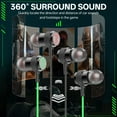 thumbnail image 7 of GJX Wired Headphones USB C,Gaming Earbuds with Mic Surround Sound,Alloy Built Bass Boost Earphones,Immersive Type C Wired Earbuds,Green, 7 of 7
