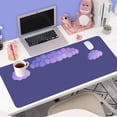 thumbnail image 2 of LAICAIW Cloud Wrist Rest Set for Keyboard and Mouse, Includes Cute Coaster, with Computers and Laptops（Purple Star Set）, 2 of 7