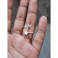 thumbnail image 5 of LD DESIGNS Silver Star Adjustable Ring, Shiny Star Ring, Minimalist Ring, Unique Statement Ring, 925 Sterling Silver Ring, Stacking Ring, Open Ring, 5 of 9
