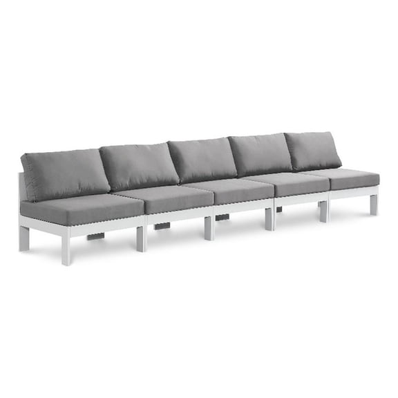 Meridian Furniture Nizuc Grey Outdoor Patio Modular Sofa