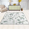 thumbnail image 2 of Yayeee Area Rugs for Living Room 5.2'x4' Non Slip Washable Bedroom Floor Carpet, Green Dinosaur Pattern, 2 of 5