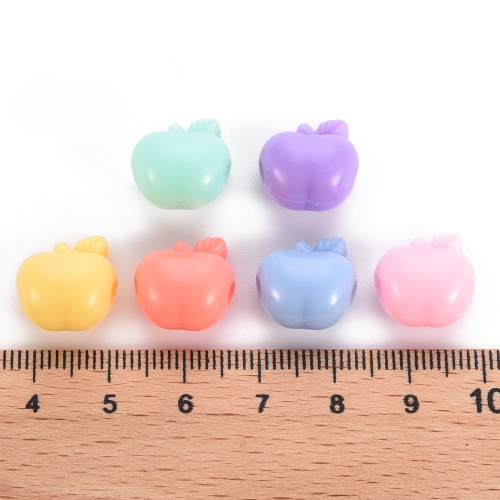 500 g Opaque Acrylic Beads Mixed color 14x13.5x10.5mm Hole: 3mm 495pcs/500g