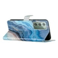 thumbnail image 2 of Nalacover Wallet Case for Samsung Galaxy Note 20 with Painting Pattern PU Leather Magnetic Kickstand Flip Folio Cover, Card Slots Holder Soft Silicone Shockproof Protective Case, Blue Marble, 2 of 8
