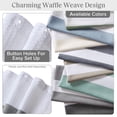 thumbnail image 3 of Cortina de ducha Madison Park Spa Waffle Weave 180 x 200 cm, color gris, 3 of 8