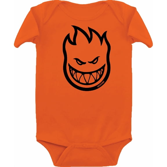 Spitfire Bighead Infant Onesie 12 Months Orange/Black